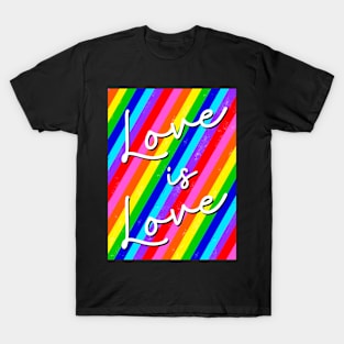 Love is Love LGBTQ Pride Rainbow T-Shirt